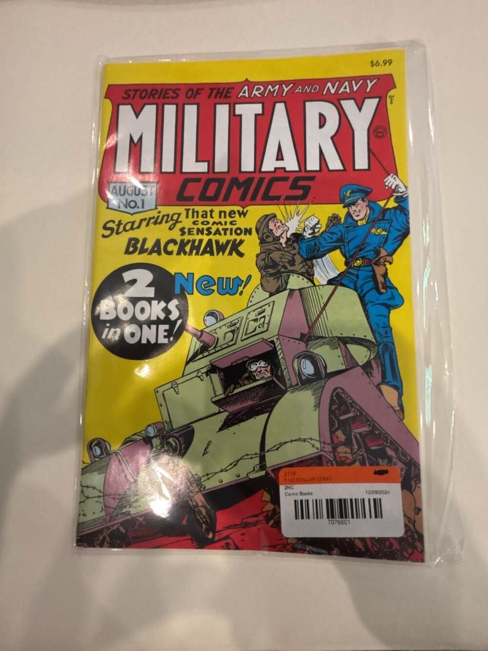 Millennium Edition: Military Comics #1-- reprints 1st Blackhawk--comic book: (20
